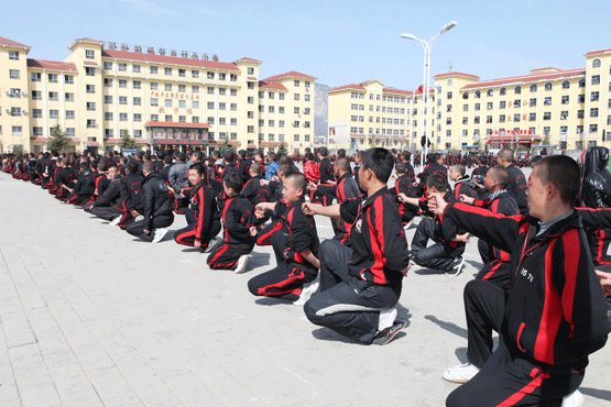 少林寺武校学员训练