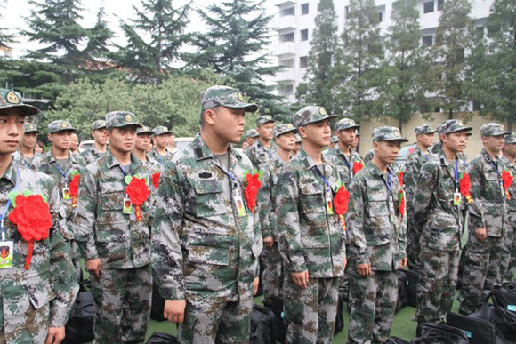 少林寺释小龙武校毕业学员参军
