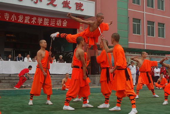 少林寺释小龙武术学校校园运动会