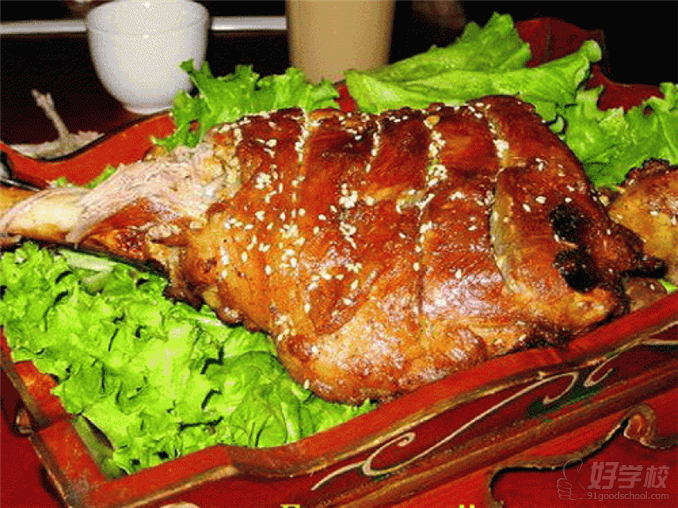 原味小吃学校烤羊腿作品