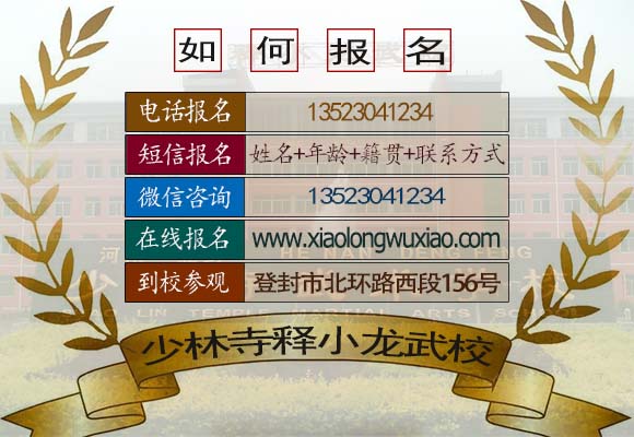 释小龙武术学校报名方式