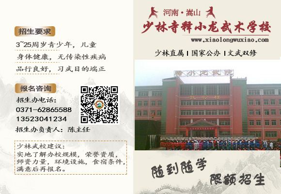 少林寺释小龙武术学校