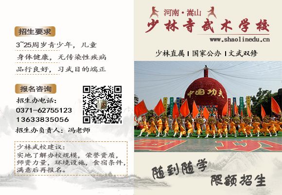 嵩山少林寺武术学校