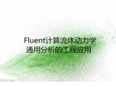 Fluent计算流体动力学通用分析的工
