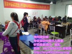 2018贵阳专业小儿推拿培训中心开课