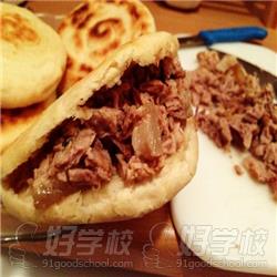 肉夹馍美食成品