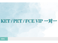 天津KET/PET/FCE VIP一对一