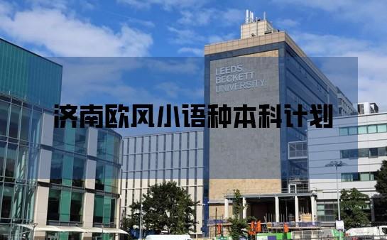欧风小语种本科计划