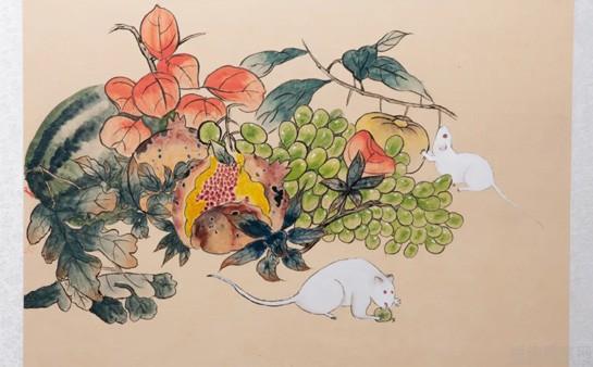 秦汉胡同学员国画作品