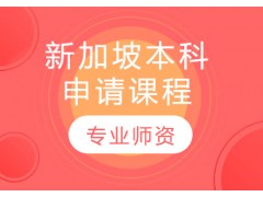 南京新加坡本科申请课程