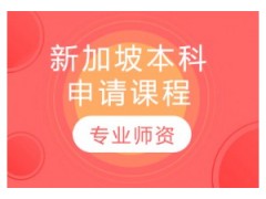 杭州新加坡本科申请课程