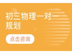 济南初三物理一对一规划