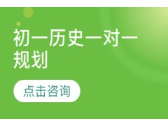 济南初一历史一对一规划